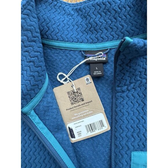 Patagonia Men's R1 Air Zip Neck Pullover Lagom Blue Size Large NWT $129 Retail - Picture 6 of 6
